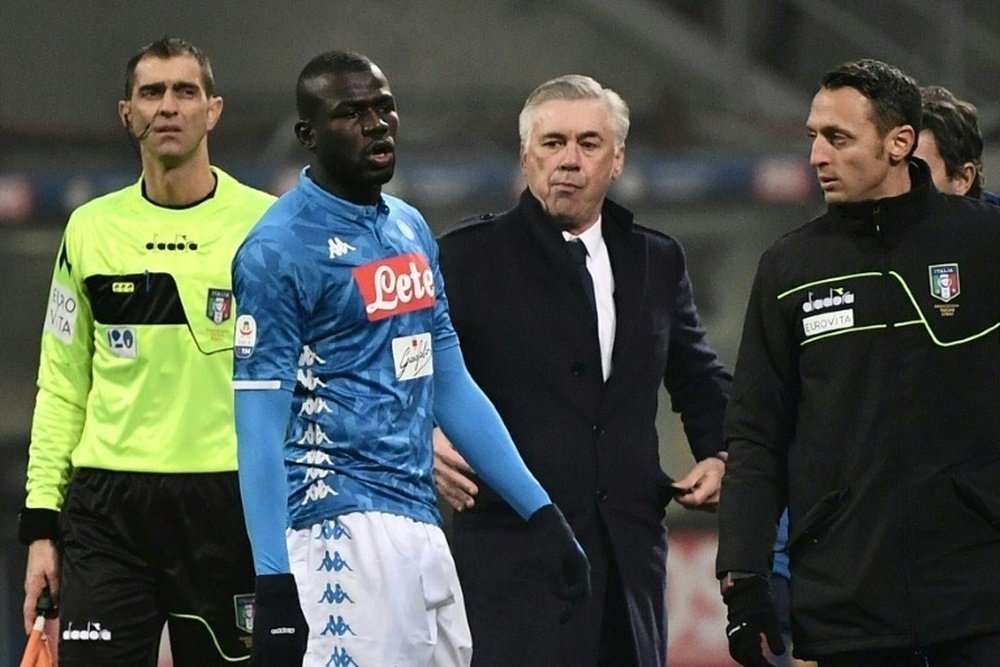 Senegalese defender Kalidou Koulibaly was targeted by monkey noises and racist chants in the San Siro on December 26