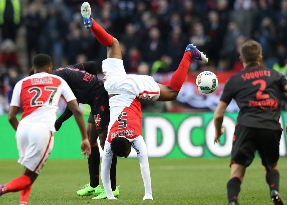 A picture of Monaco vs Nice. AFP