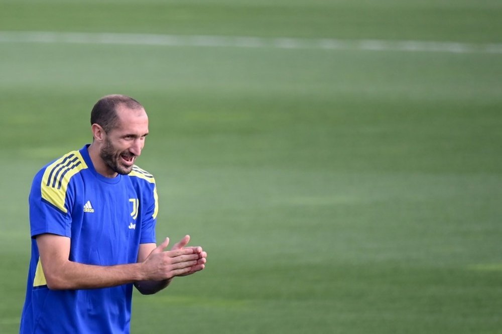 Giorgio Chiellini retired from international football after Italy lost to Argentina. AFP