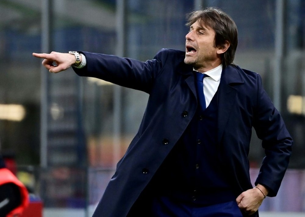 Antonio Conte est revenu sur la course au titre. AFP