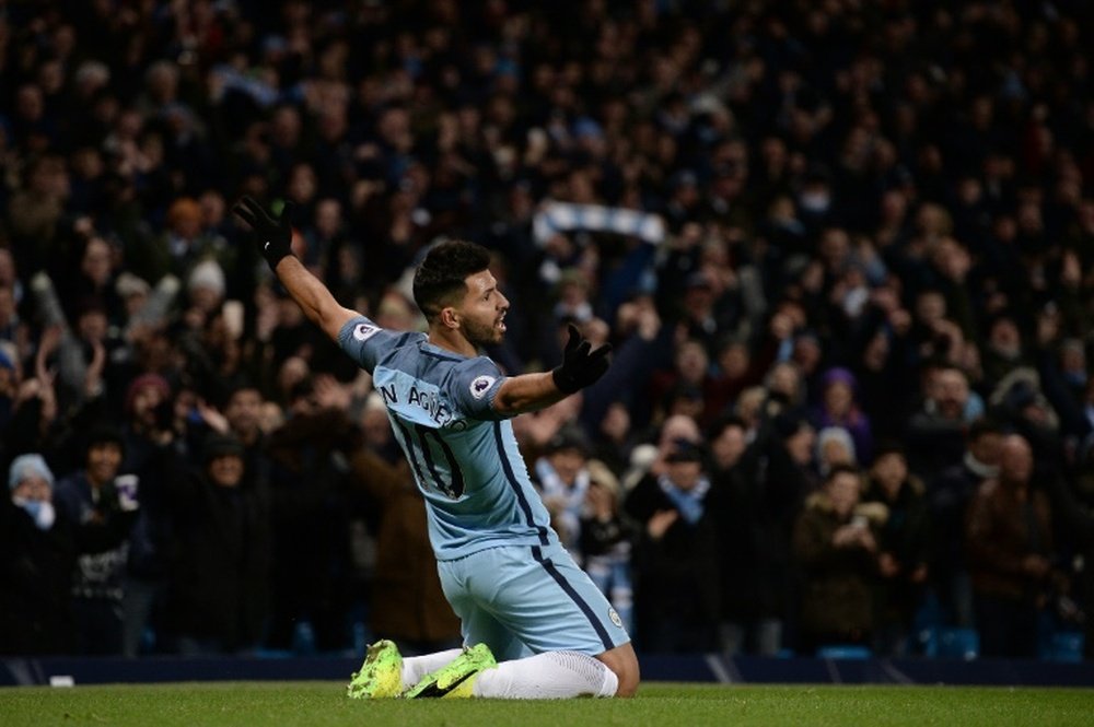 Striker Sergio Aguero has been restricted to brief substitute appearances. AFP
