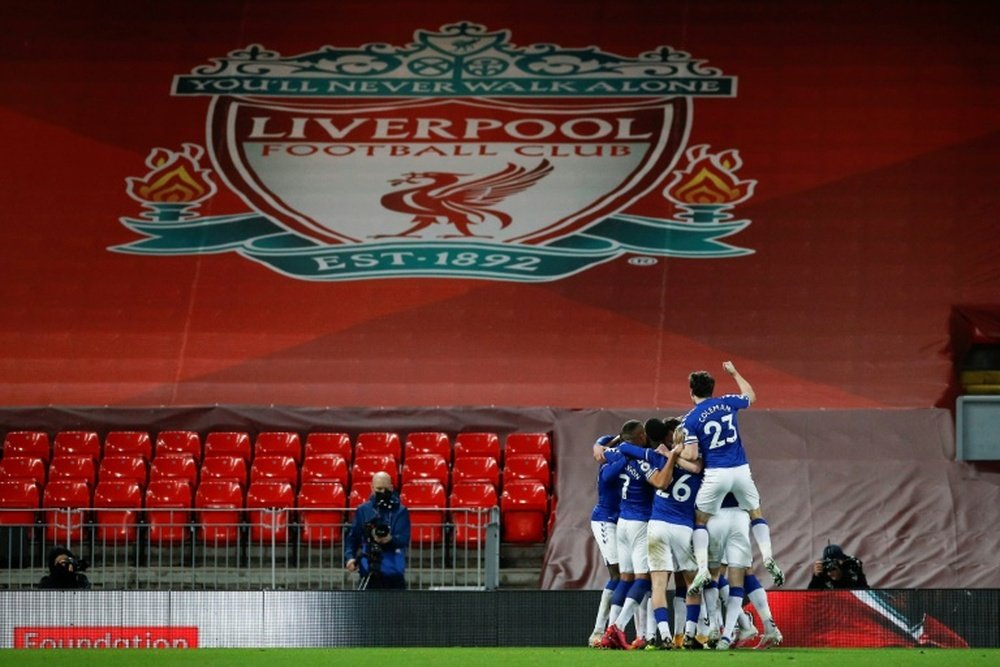 Liverpool 0-2 Everton. afp