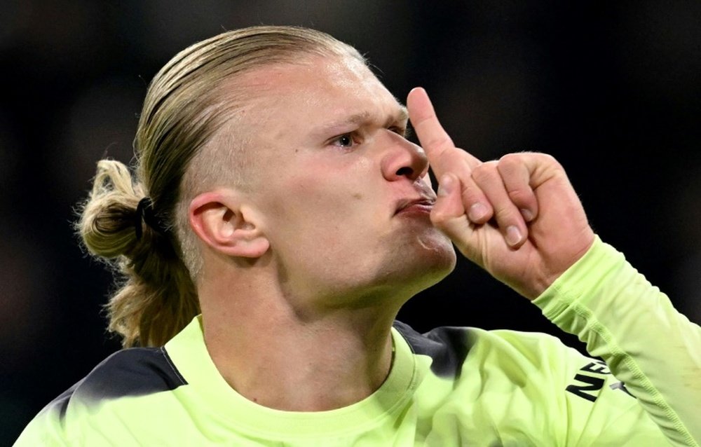 Wayne Rooney has praised Erling Haaland to the skies. AFP