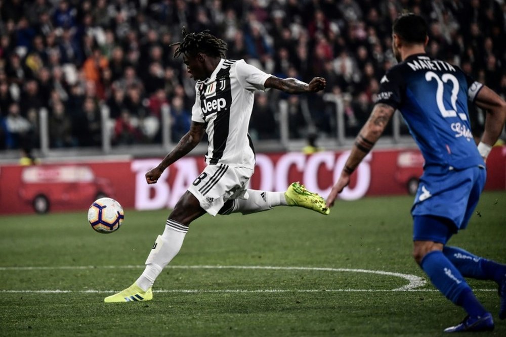 Kean capte l'attention du Real Madrid. AFP