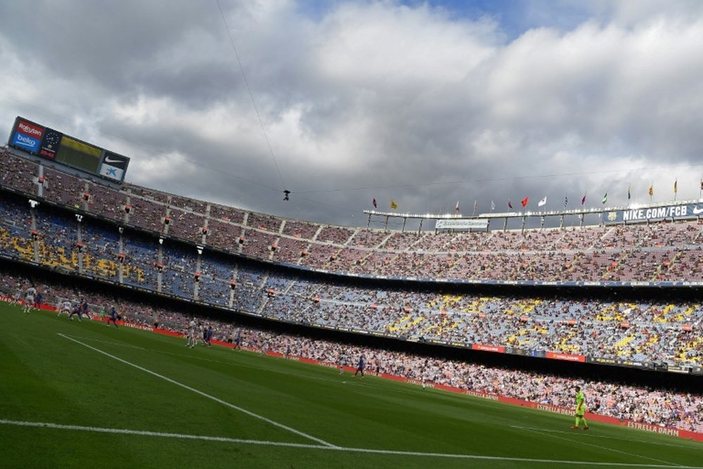 El Camp Nou abrirá al 100% por primera vez en año y medio. AFP/Archivo