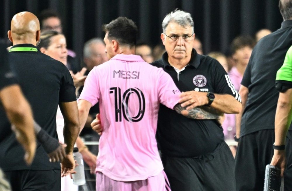Gerardo Martino: 'Messi continua na academia, mas está cada vez melhor'. AFP