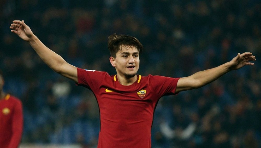 Cengiz Ünder es la gran esperanza de la Roma en esta Champions. AFP/Archivo