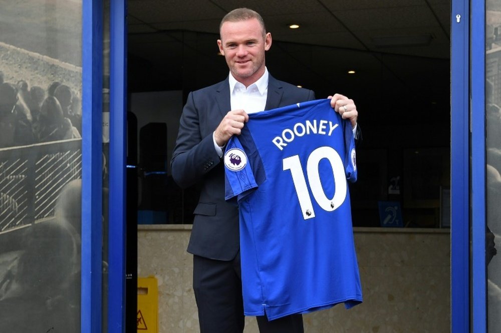 Rooney will make his European debut with Everton against Ruzomberok. AFP