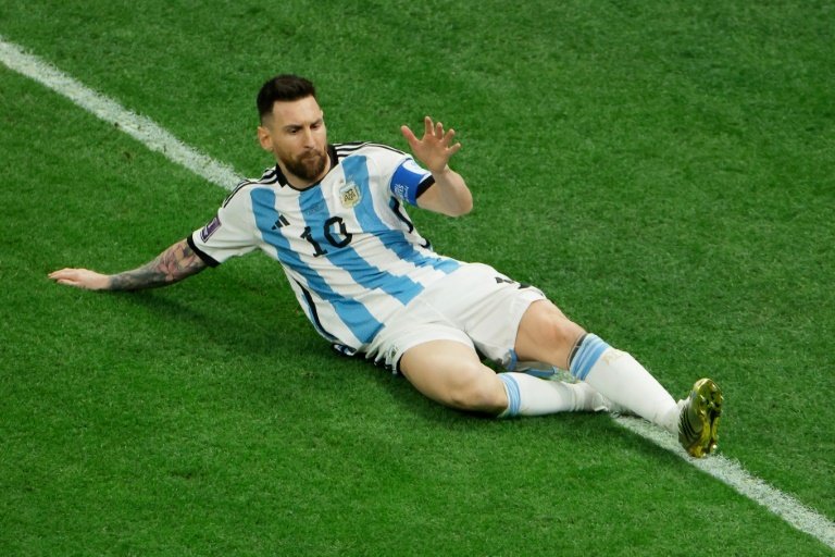 Messi se proclamó campeón del mundo con Argentina. AFP
