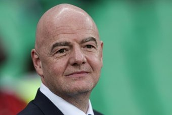 Infantino was outraged by the chanting in Mexico. AFP
