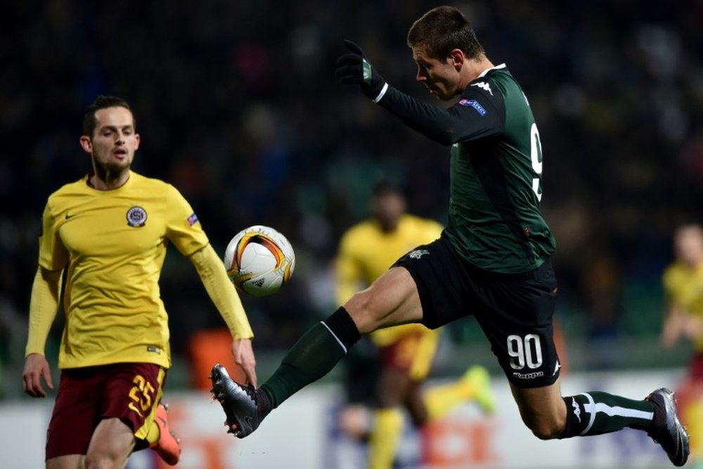 Smolov consumó la remontada con un tanto de penalti. AFP / Archivo