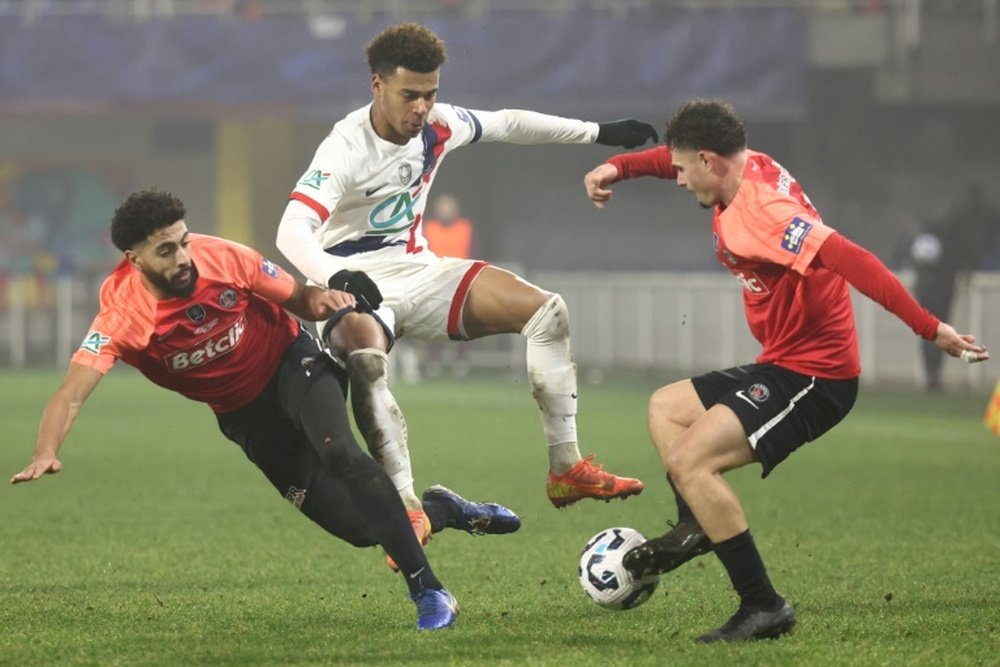 El PSG avanzó a los octavos de final de la Copa de Francia. AFP