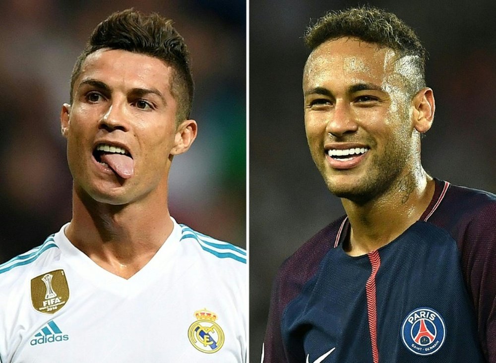 Neymar and Ronaldo could be set to dominate the headlines this summer. AFP
