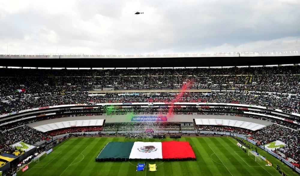 The Azteca is key to the bid. AFP