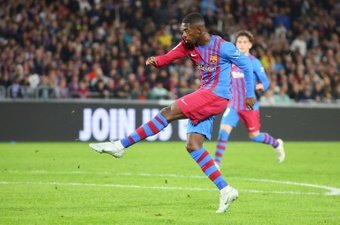 Dembélé continua sem assinar com o Barcelona.AFP