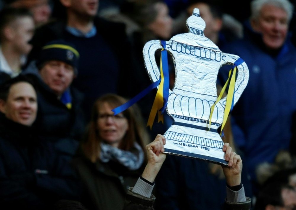 Definidos os confrontos das semis da FA Cup 23-24. AFP