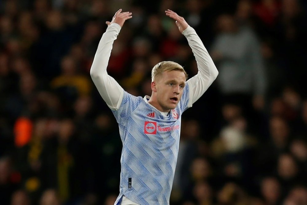 Van de Beek absent de la liste de Manchester United pour la C1. afp