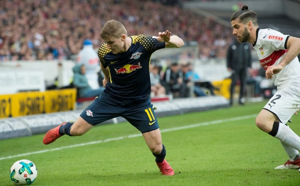 Werner insists he will be a RB Leipzig player next season. AFP