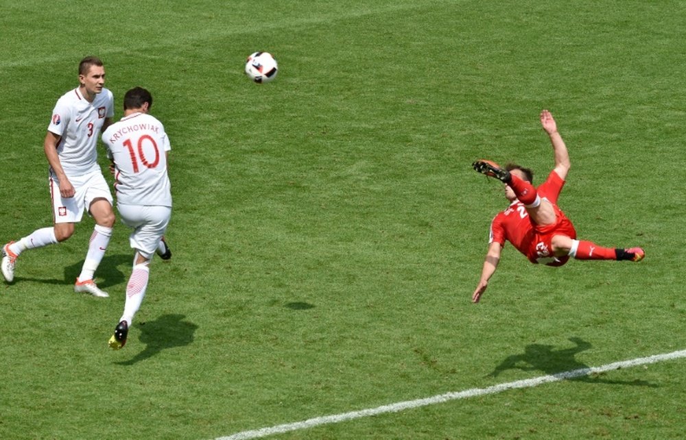El autor del gol de la Eurocopa pudo ser del Atleti. AFP