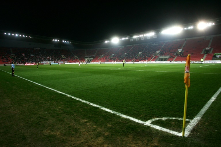 Prague, Czech Republic. 3rd May, 2023. Fans of SK Slavia Praha