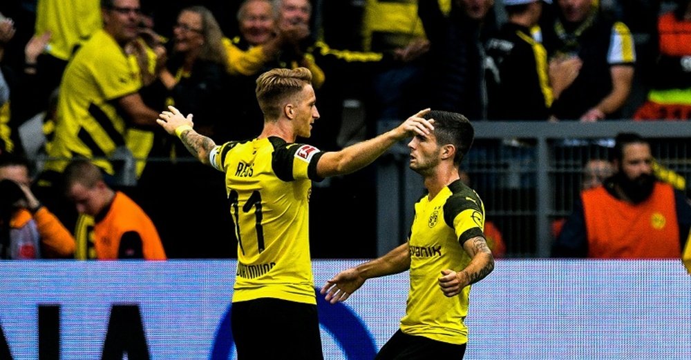 Reus gave Dortmund two of their goals in their 4-1 win over RB Leipzig. AFP