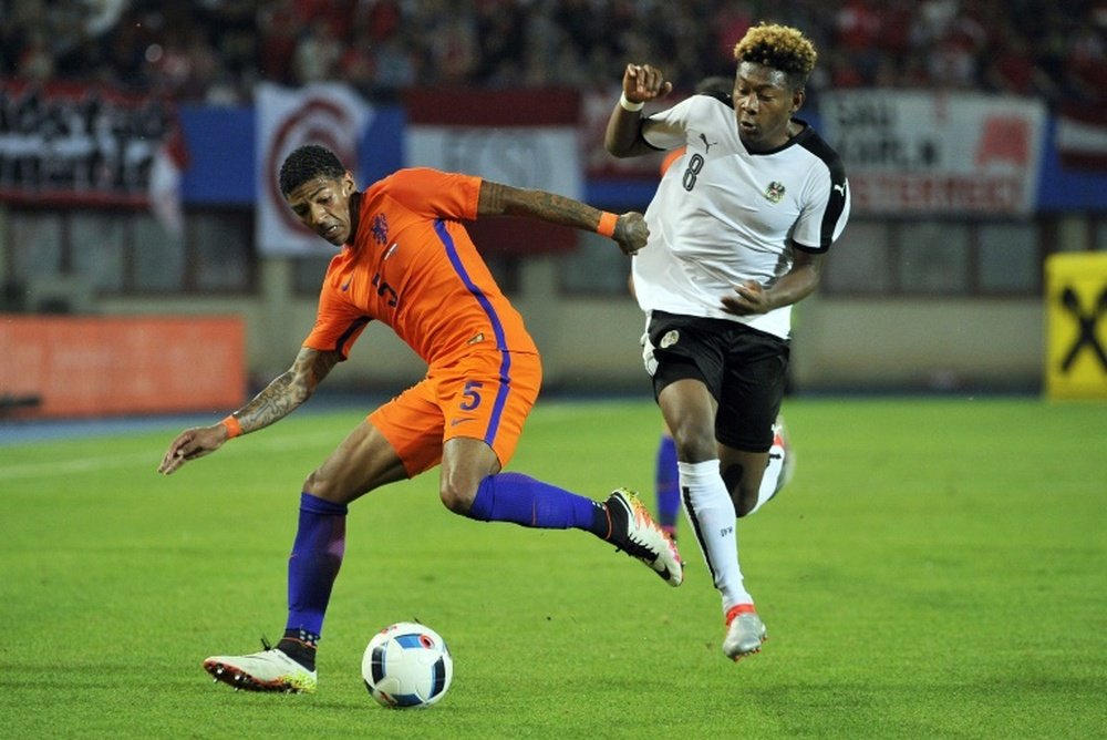 Patrick van Aanholt is happy at Crystal Palace. AFP