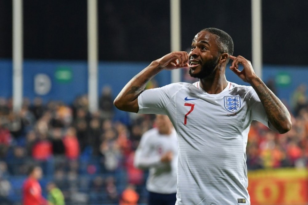 England forward Raheem Sterling was the target of racist abuse when he played against Montenegro last month