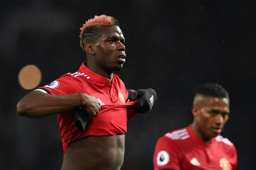 Pogba could miss the Champions League clash with Sevilla. AFP