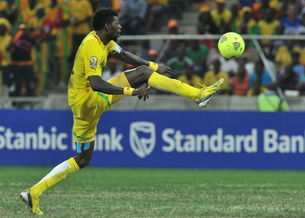 Togos forward Emmanuel Adebayor in action on February 3, 2013, will return to the national team