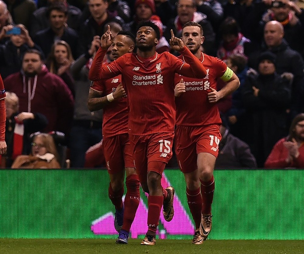Daniel Sturridge ha anotado el primer gol del Liverpool esta noche. AFP