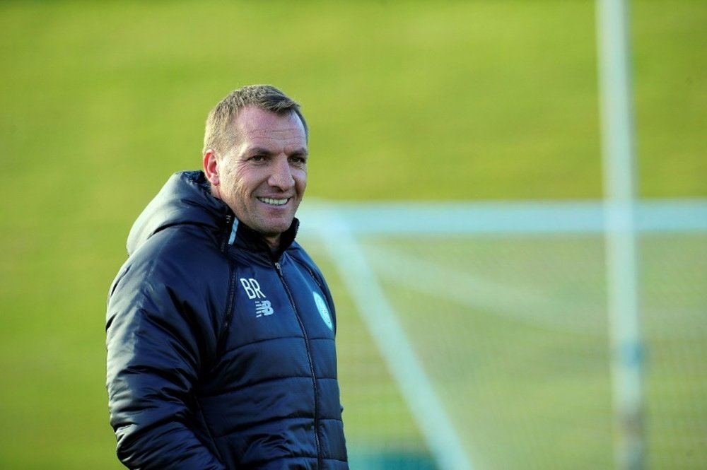 Celtic manager Brendan Rodgers was pleased with his teams performance. AFP