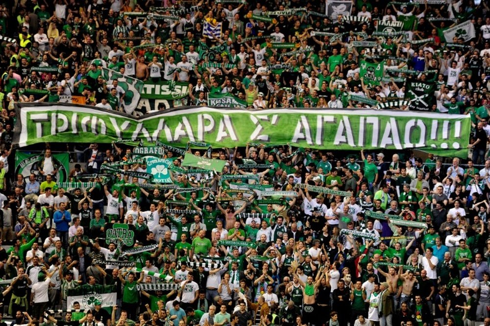 El Panathinaikos ha dejado escapar el triunfo en el último minuto. AFP