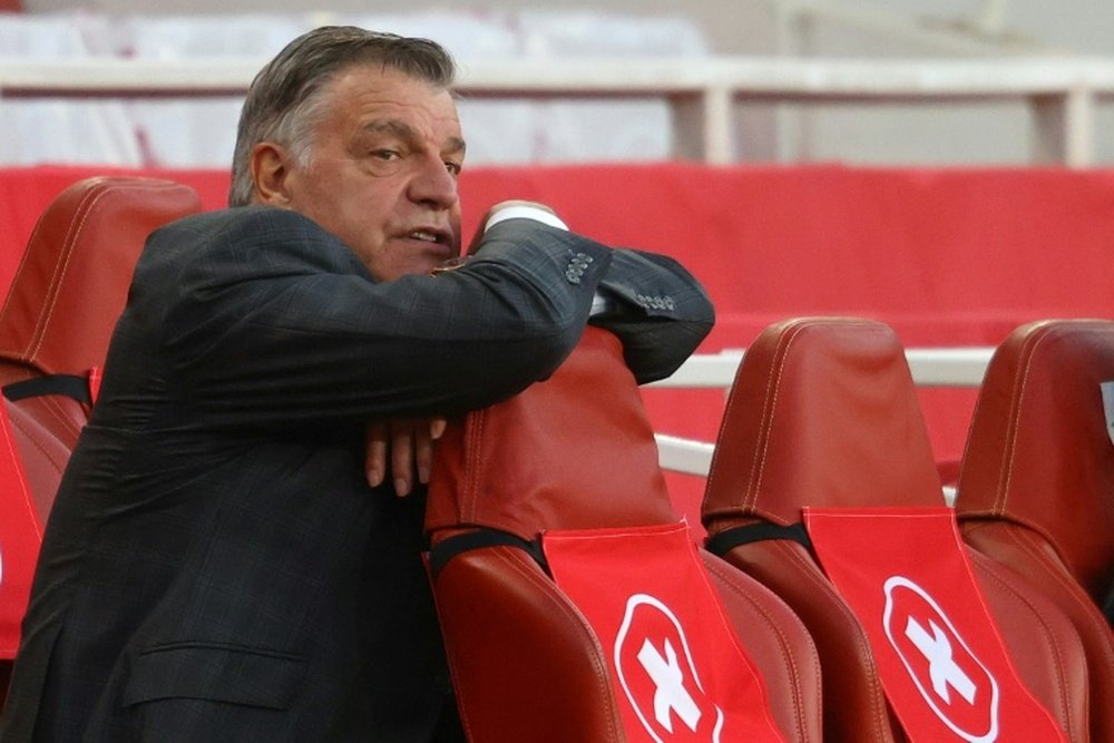 Sam Allardyce suffered his first Premier League relegation after WBA lost to Arsenal. AFP