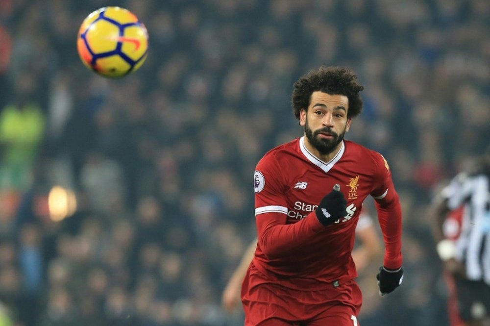 Mo Salah scored for Liverpool once again on Saturday. AFP