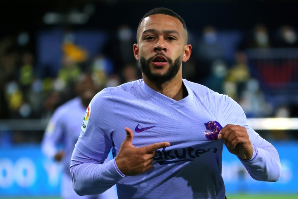 Memphis Depay gave Barcelona a late lead against Villarreal in La Liga on Saturday. AFP