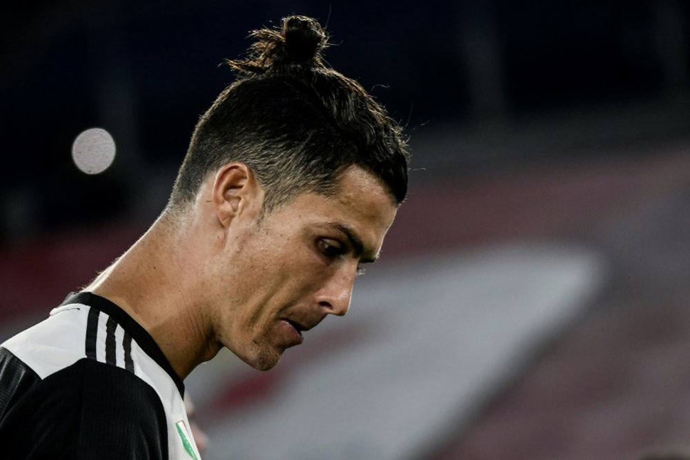 Cristiano Ronaldo est critiqué en Italie. AFP