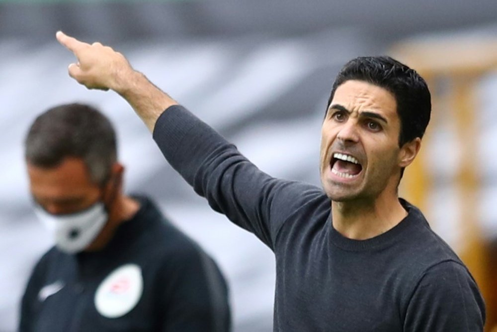 Arteta shows his admration for Liverpool. AFP