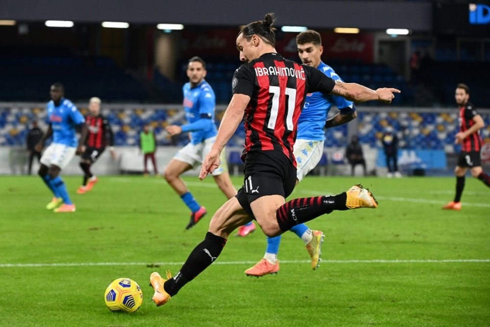 Ibra trains with the group and could make Sassuolo match. AFP