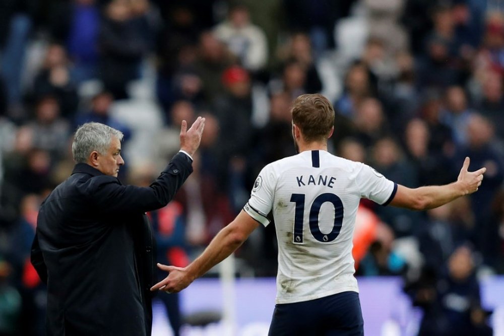 Kane could leave Tottenham. AFP