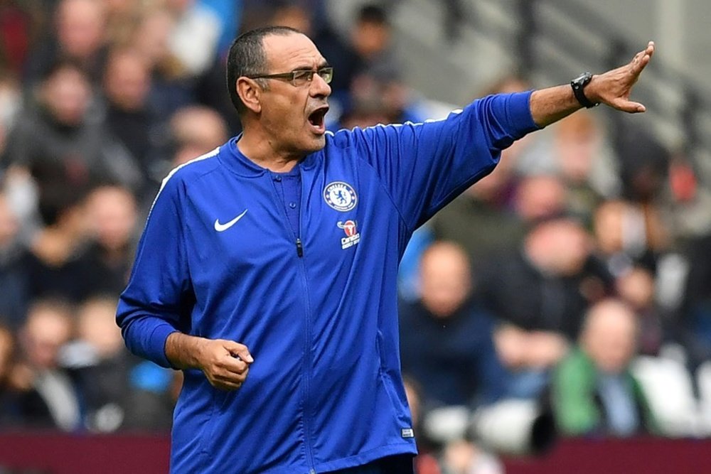 Sarri won praise from Hughes. AFP