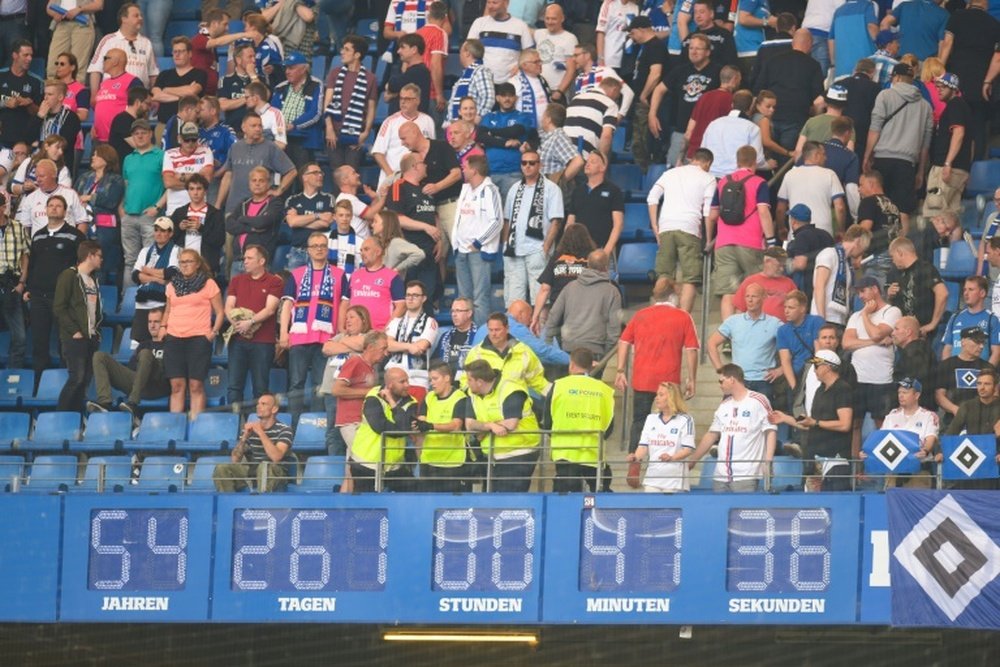 Hamburg could return to the top flight after a four year absence. AFP