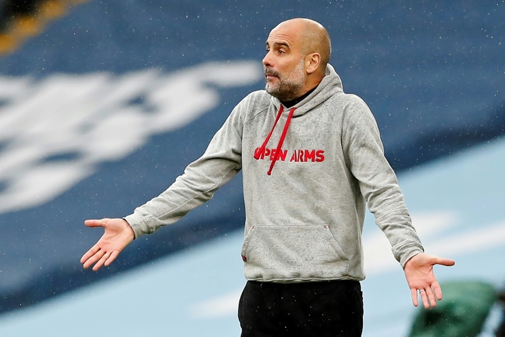 Guardiola se quejó de sus bajas. AFP