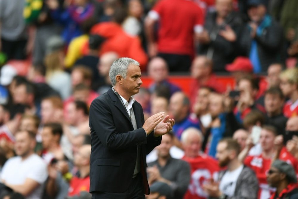 Mourinho entering Manchester United history. AFP