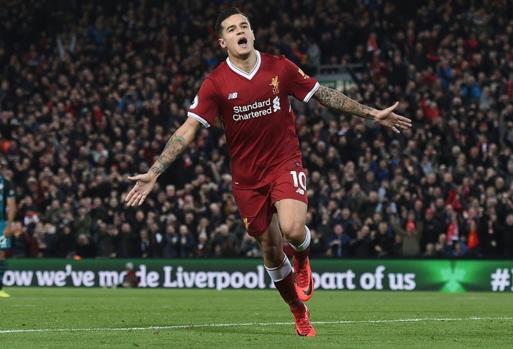 Coutinho admits Liverpool must learn from their collapse at Sevilla. AFP