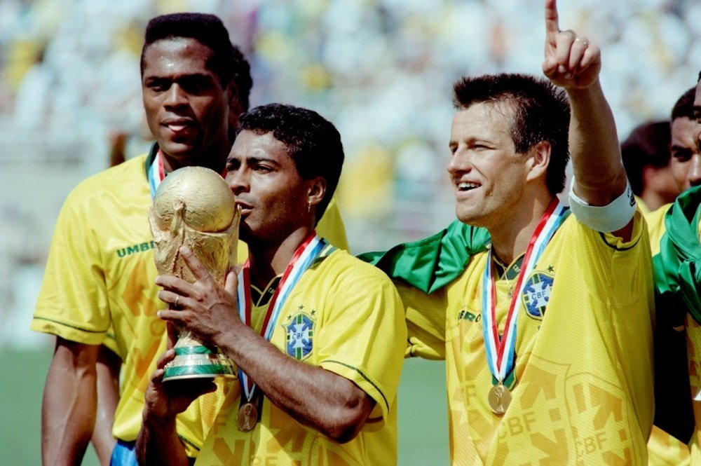 Romário fue el rey del fútbol en 1994. AFP