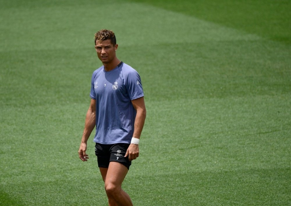 Cristiano Ronaldo ha vuelto antes de tiempo a los entrenamientos. AFP