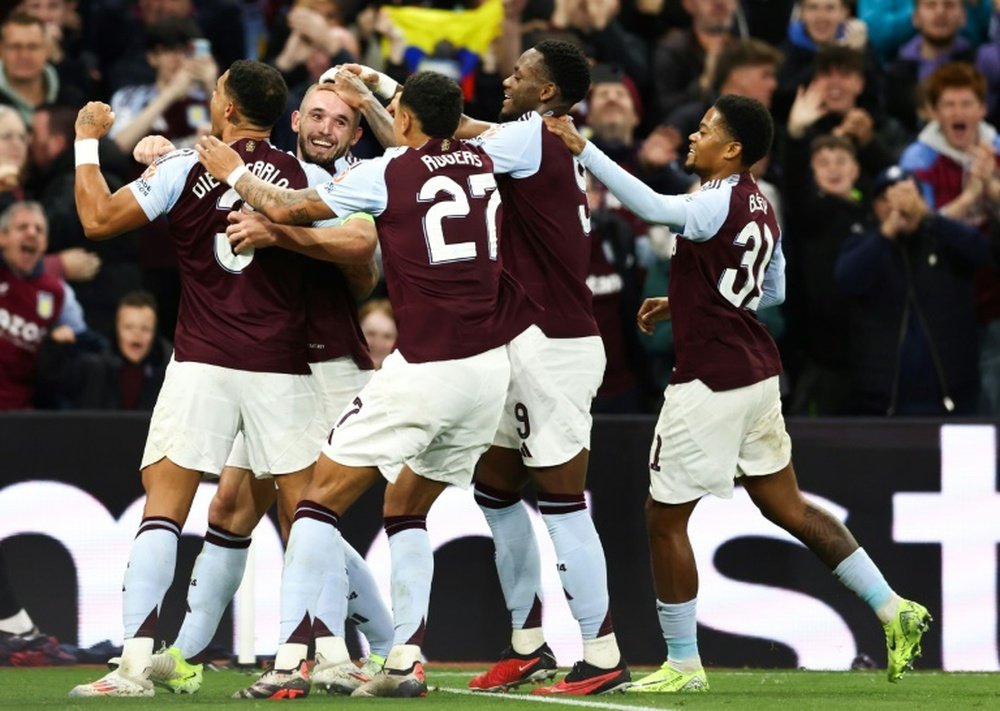 El Villa lleva tres victorias en Champions. AFP