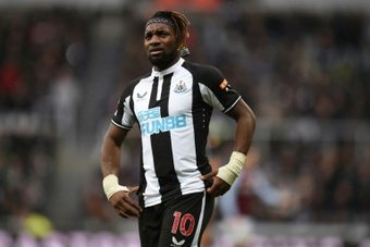 Saint-Maximin has contract until 2026 with Newcastle. AFP