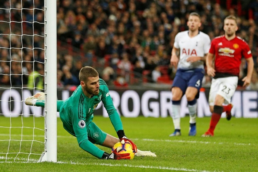 Rashford marcó el gol, pero el héroe fue De Gea. AFP