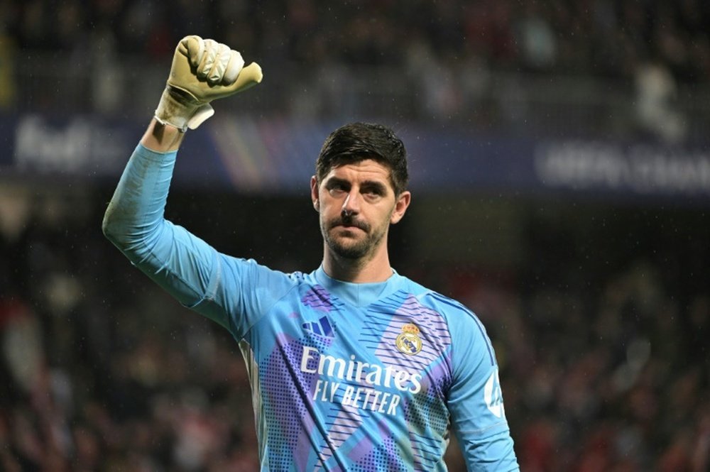 Courtois is expected to be Real Madrid's starting goalkeeper in the Copa del Rey final. AFP